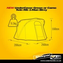 Solar Undercover Camo Twin Rib 1-Man Bivvy