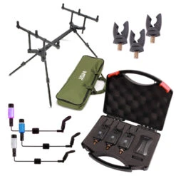 Ultimate NGT Slider Rodpod Set -Matériel de pêche 775b55b3f6694241