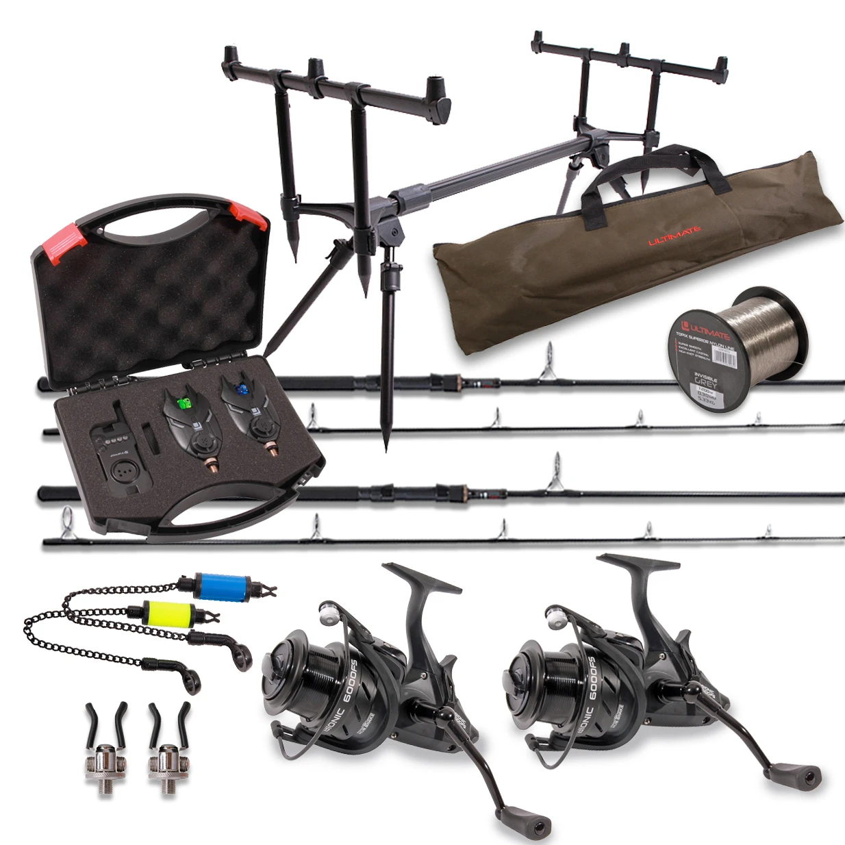 Ultimate Bionic High End Carp Set - 3lbs, Cork Handle 3 Ultimate Bionic High End Carp Set - 3lbs, Cork Handle